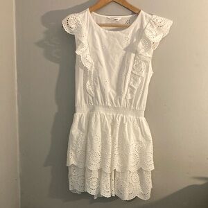 Steve Madden White Dress with Eyelet Details